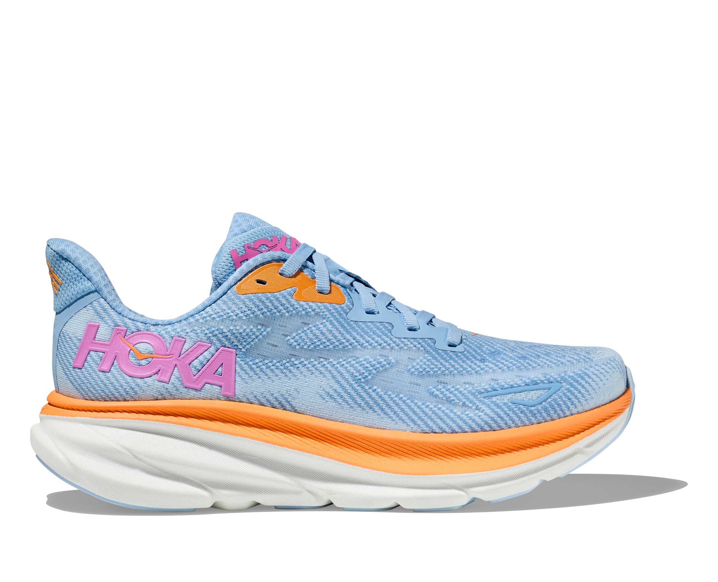 Women's Hoka One One Clifton 9 Color: Airy Blue / Ice Water