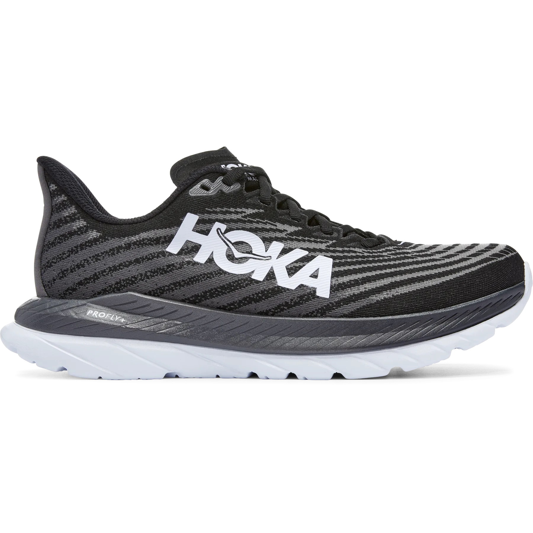 Women's Hoka One One Mach 5, Black/Castlerock, 8.5 B Medium