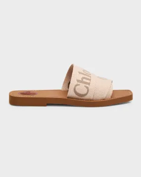 x High Summer Woody Embroidered Logo Flat Sandals